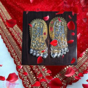 Silver Plated Lakshmi Charan Paduka