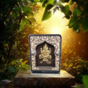 Gold Plated Ganesh Photoframe