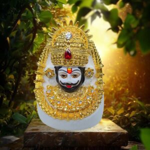White Khatu Shyam Gold Plating