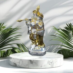 Gold Silver Plated Radha Krishna