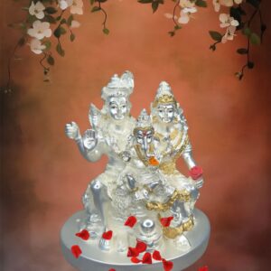 Silver Gold Plated Shiv Parivar